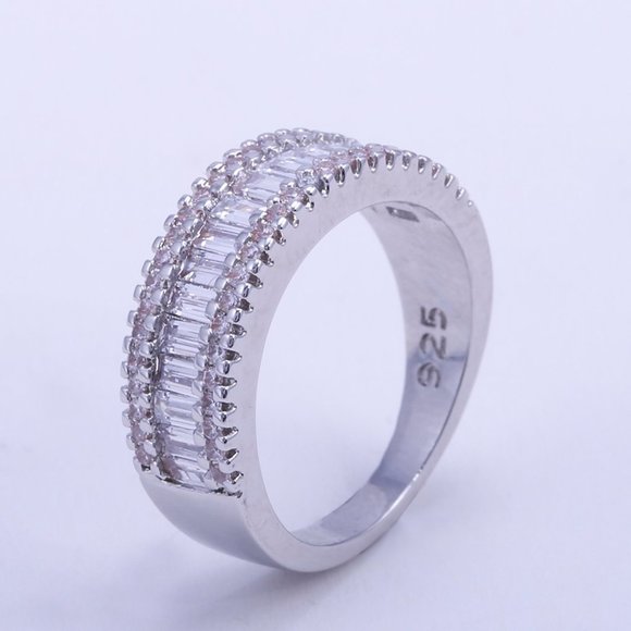 🎁 Trendy Anillos Crystal Round Gemstone 925 Silver Ring for Women,VIP532 - Picture 10 of 10